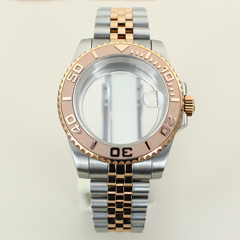 Ceramic Link Bracelet - Koperta zegarka 40mm w kolorze srebrzystego