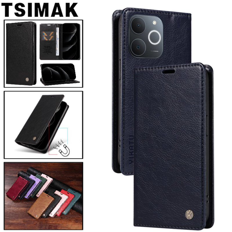 Realme Note 50 - Skórzane etui na telefon Realme P3