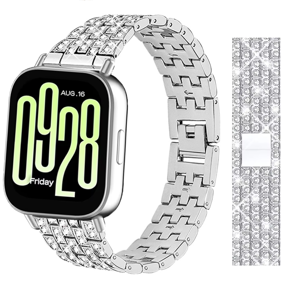 Titan Smartwatch Accessories - Paski ze stali nierdzewnej z diamentami