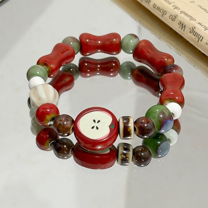 Ceramic Link Bracelet - Bransoletka z ceramicznych koralików w stylu