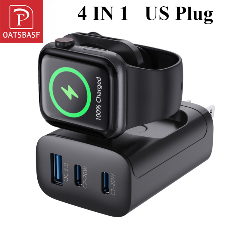 Wireless Charger Watch - Oatsbasf 4 w 1 QC3.0 Szybka