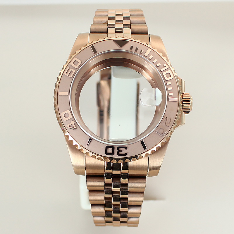 Ceramic Link Bracelet - Luksusowa obudowa zegarka 40mm, 5-ogniwowa bransoleta,
