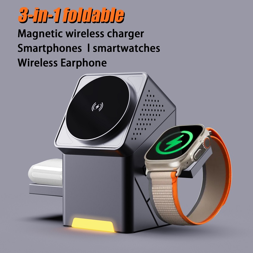 Wireless Charger Watch - Magnetyczna bezprzewodowa ładowarka 3 w 1,