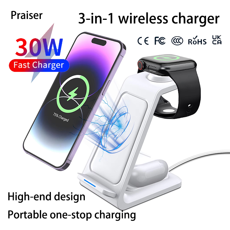 Watch Charger Cable - Stacja ładująca 3 w 1 bezprzewodowa