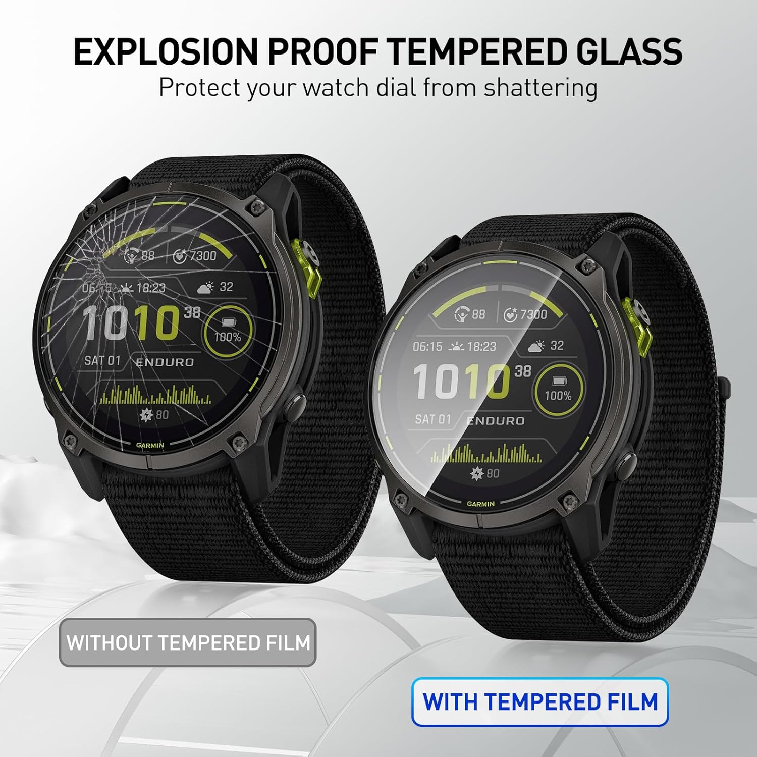 Folie ze szkła hartowanego do  – Garmin Smartwatch Accessories recenzja i cena