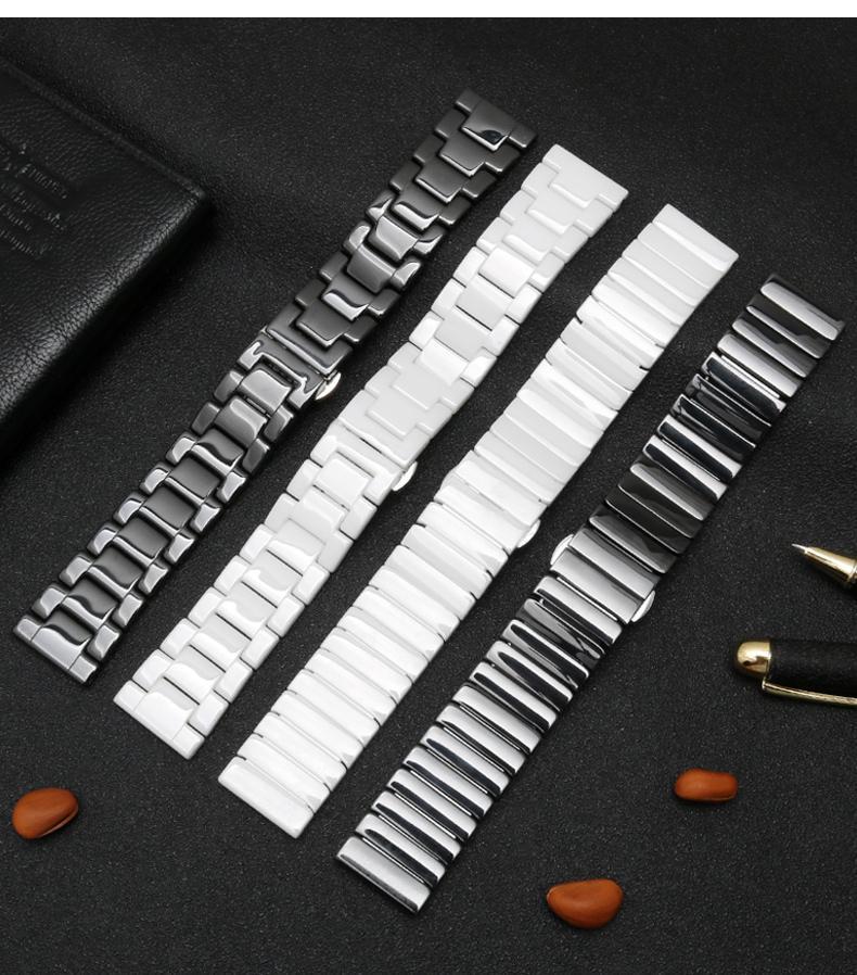 22mm ceramiczny pasek do zegar – Ceramic Link Bracelet recenzja i cena
