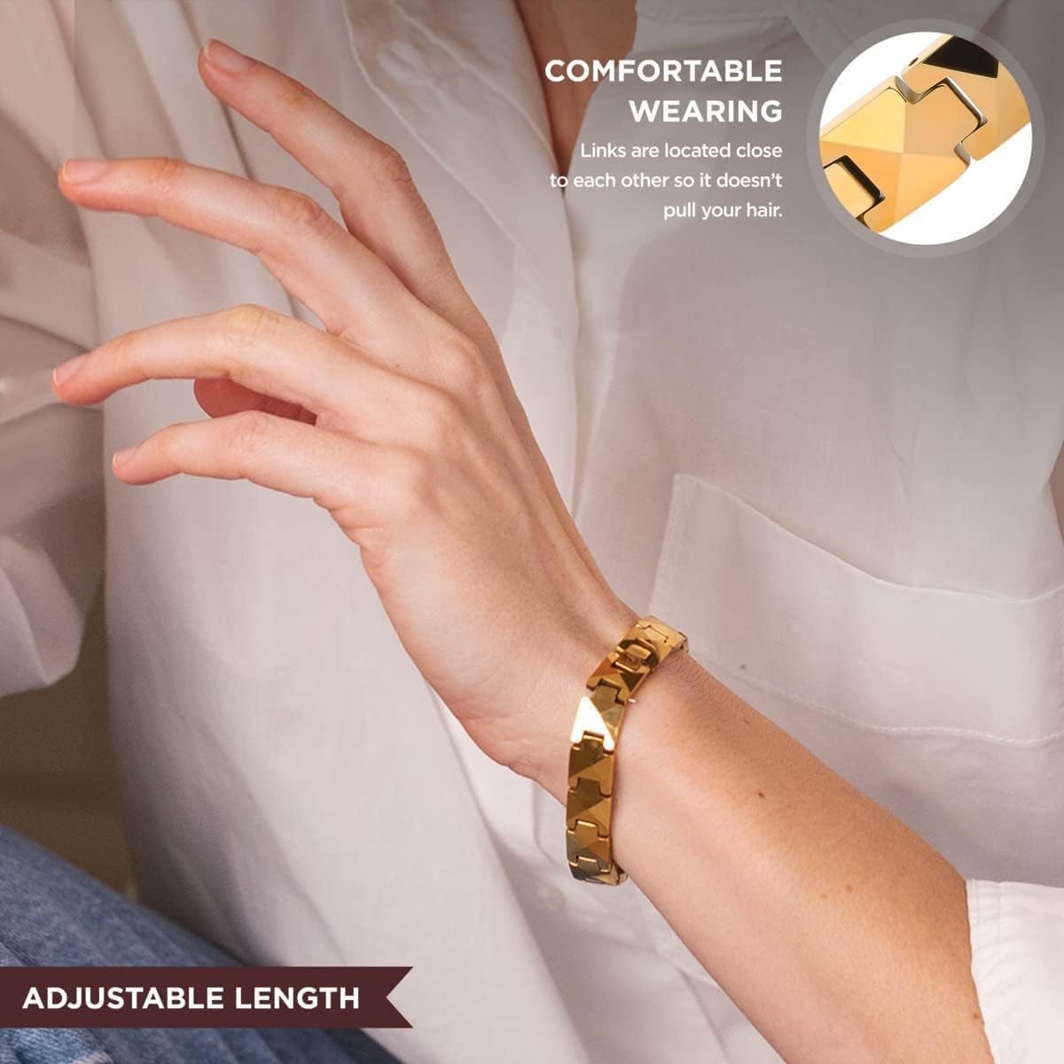 ARADOO Premium Ceramic Bracele – Ceramic Link Bracelet recenzja i cena
