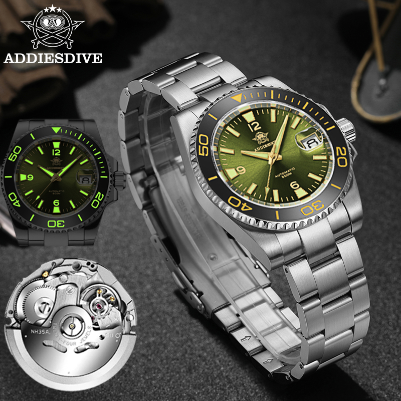 ADDIESDIVE AD2085 Męski zegare – Ceramic Link Bracelet recenzja i cena