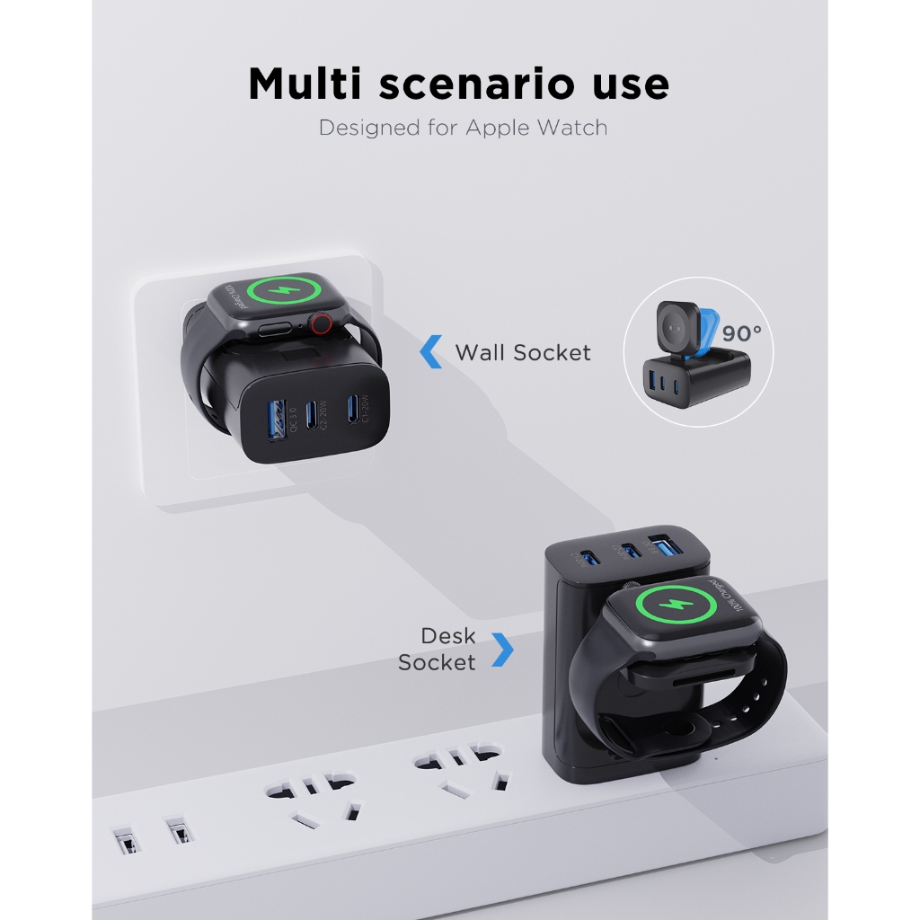 Oatsbasf 4 w 1 QC3.0 Szybka ma – Wireless Charger Watch recenzja i cena