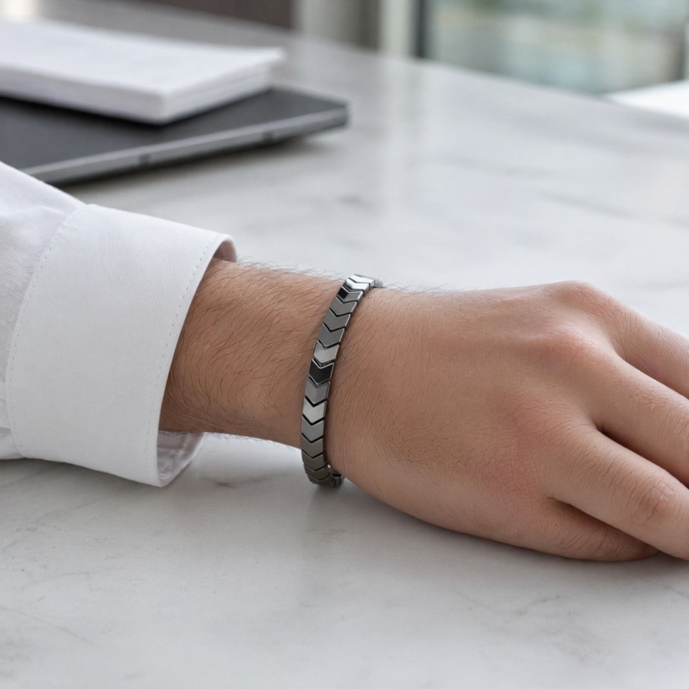 Elegancka czarna bransoletka z – Ceramic Link Bracelet recenzja i cena