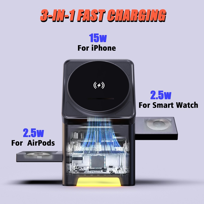 Magnetyczna bezprzewodowa łado – Wireless Charger Watch recenzja i cena
