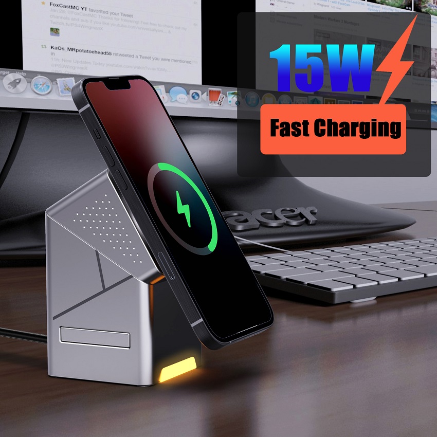 Magnetyczna bezprzewodowa łado – Wireless Charger Watch recenzja i cena